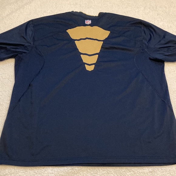 NWOT Nike NFL Dri-Fit St. Louis Rams navy lightweight shirt Size 3XL - Picture 6 of 7
